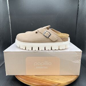 Papillio Womens Size 5 Boston Pap Chunky Clog Narrow Warm Sand Shoes Sandals